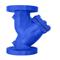 Titan YS59I0200 2" Y Strainer | Cast Iron | ANSI Class 250 | Flanged Ends | Extra Heavy Body | Bolted Cover | Epoxy Painted | Plugged Blow-off | Blackhawk Supply