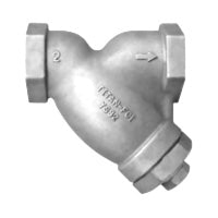 Titan YS81S0100 1" Y Strainer | Stainless Steel | ANSI Class 600 | Threaded Ends | Gasketed Cap | Plugged Blow-off | Blackhawk Supply