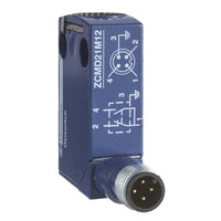 ZCMD21C12 | Limit switch body, Limit switches XC Standard, ZCMD, 1NC+1 NO, silver, snap action, connection, M12 | Telemecanique