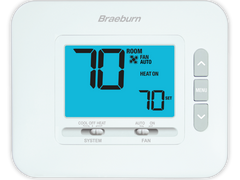 Braeburn 1030 Non-Programmable 1H / 1C w/4.4 Sq. In. Display  | Blackhawk Supply