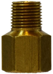 Midland Metal Mfg. 16117 1/8 THREADED SLEEVE X 1/4-28 MIP, Brass Fittings, Double Compression, Male Adapter  | Blackhawk Supply