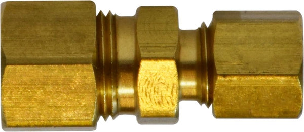 Midland Metal Mfg. 18077 1/4 X 3/16 Reducing Comp Union, Brass Fittings,  Compression, Reducing Union