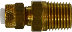 Midland Metal Mfg. 20268 1/8 X 1/8 (POLY-FLO X MIP ADAPT), Brass Fittings, Flareless, Male Connector   | Blackhawk Supply