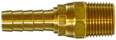 Midland Metal Mfg. 32349 1/4 X 1/4 (BARB X MIP SWIVEL), Brass Fittings, Hose Barb, Swivel Male Adapter  | Blackhawk Supply
