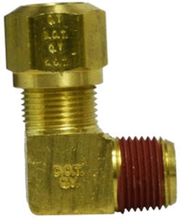 Midland Metal Mfg. 38102 3/8 X 1/2 (NAB X MIP ELBOW), Brass Fittings, D.O.T. Air Brake  Nylon Tubing, Male Elbow  | Blackhawk Supply