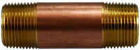 06113-1288 | 3/4 X 5-1/2 RED BRASS NIPPLE | Anderson Metals
