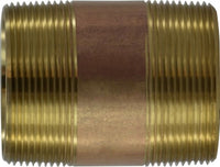 40161 | 2 X 2-1/2 RED BRASS NIPPLE, Nipples and Fittings, Brass Nipples, Brass Nipple 2