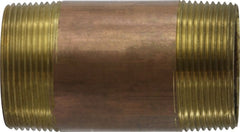 Midland Metal Mfg. 40182 2-1/2 X 3-1/2 RED BRASS NIPPLE, Nipples and Fittings, Brass Nipples, Brass Nipple 2-1/2" Diameter  | Blackhawk Supply
