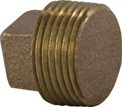 Midland Metal Mfg. 44674 3/4 BRONZE SQ HD SOLID PLUG, Nipples and Fittings, Bronze Fittings, Solid Square Head Plug  | Blackhawk Supply