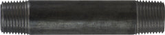 Midland Metal Mfg. 57068 1/2 X 5 BLACK STEEL NIPPLE, Nipples and Fittings, Black Iron Schedule 40 Steel Nipple 1/2" Diameter  | Blackhawk Supply