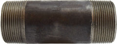 Midland Metal Mfg. 59186SMLS 2 1/2 X 5 1/2 SCH 80 SMLS BLKNIP, Nipples and Fittings, Black Extra Heavy SCH80 Seamless, Schedule 80 Seamless Nipple 2-1/2" Diameter  | Blackhawk Supply