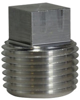 79652 | 3/8 ALUMINUM SQ. HEAD PLUG, Nipples and Fittings, Aluminum Fittings, Aluminum Square Head Plug | Midland Metal Mfg.