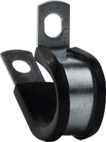Midland Metal Mfg. 95402 1/4 RUBBER CLAMP 3/8 MOUNTING HOLE, Clamps, Non Perforated (Lined) Band, Rubber Clamp with 3/8 Mounting Hole  | Blackhawk Supply