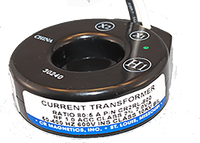 CR5RL-201 | AC Current Transformer | Commerical Grade | Donut Style | 2' Fly Leads 16AWG | 0 - 200 AAC Input Range | 0 - 5AAC Output Range | 1.56