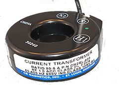 CR Magnetics CR5ARL-201 AC Current Transformer | ANSI Metering Class | Donut Style | 2' Fly Leads 16AWG | 0 - 200 AAC Input Range | 0 - 5AAC Output Range | 1.56" ID  | Blackhawk Supply