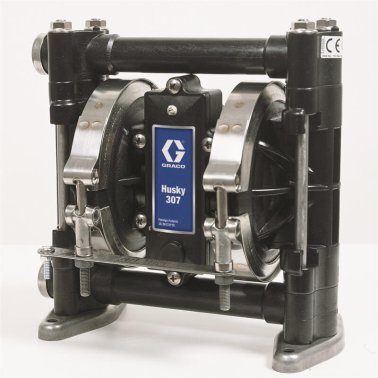 Graco D31255 Husky 307 AC 3/8" (9.52 mm) NPT Standard Pump, PP Center Section, AC Seats, TPE Balls & TPE Diaphragm  | Blackhawk Supply