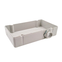 PE6020 | Plastic NEMA1 enclosure 4x7 with 6 in. mounting track | Functional Devices