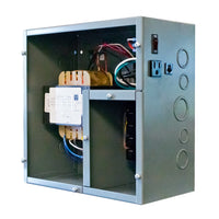 PSH500AB10-LVC | Encl. low volt comp. 100VAx5,120 to 24Vac UL Class 2 w/ 120V Recept and switch | Functional Devices