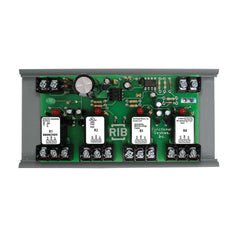 Functional Devices RIBMN24Q4C Panel I/O Expander 2.75in 15Amp 4-SPDT 24Vac/dc power, 0-5Vdc Control w/ MT212-6  | Blackhawk Supply