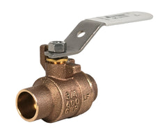 Jomar 200-419SSG 2-1/2" Lead Free Bronze Ball Valve, 2 Piece, Full Port, Threaded Connection, 600 CWP | Blackhawk Supply