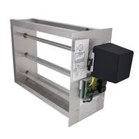 D-Z1-2210-BM | 22 x 10 Two-Position Zone One Damper Assembly - Bottom Mount | iO HVAC Controls