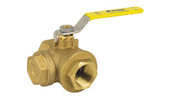 Jomar 100-836G T-100FBG | 1-1/4" | Full Port | Threaded Connection | 400 WOG | with Integrated Strainer | Blackhawk Supply