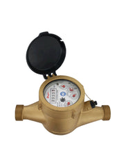 Dwyer WNT-A-C-06-10 Multi-Jet water meter | 1" pipe size | NSF Certified | brass body with 10 gal pulse output.  | Blackhawk Supply