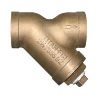 Titan YS55BZ0125 1-1/4" Y Strainer | Cast Bronze | ANSI Class 125 | Threaded Ends | Gasketed Caps | Plugged Blow-off  | Blackhawk Supply