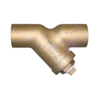 Titan YS56BZ0050 1/2" Y Strainer | Cast Bronze | ANSI Class 125 | Solder Ends | Gasketed Caps | Plugged Blow-off  | Blackhawk Supply
