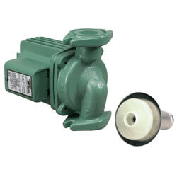 Taco 0011-BF4-J Circulator Pump | Bronze | 1/8 HP | 115V | Single Phase | 1.76A | 3250 RPM | Flanged | 31 GPM | 31ft Max Head | 125 PSI Max Press. | Series 0011  | Blackhawk Supply