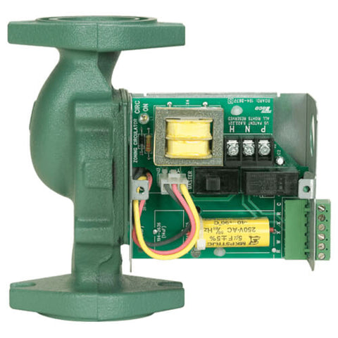 Taco 0011-ZF4-1IFC Circulator Pump | Cast Iron | 1/8 HP | 115V | Single Phase | 1.76A | 3250 RPM | Flanged | 31 GPM | 31ft Max Head | 125 PSI Max Press. | Integral Flow Check | Series 0011  | Blackhawk Supply