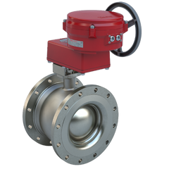 Bray BVMS12-S150-3410/70-1300H 12" | Flanged segmented ball valve | SS | CV 3410 | Normally Open | 120 VAC | Two position | 13000 lb-in | NEMA 4 | Heater  | Blackhawk Supply