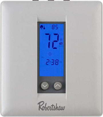 ROBERTSHAW RS321P 24v Digital Programmable Conventional / Heat Pump Multi Stage Thermostat With Auto Changeover & Backlight 2H-1C 38-88F  | Blackhawk Supply