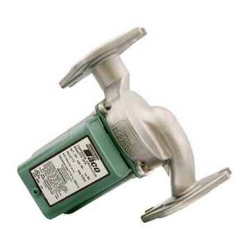 Taco 008-SF6-IFC Circulator Pump | Stainless Steel | 1/25 HP | 115V | Single Phase | 0.84A | 3250 RPM | Flanged | 12.5 GPM | 15ft Max Head | 125 PSI Max Press. | Integral Flow Check | Series 008  | Blackhawk Supply