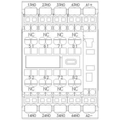 Siemens Electrical 3RH23442BB40 CONTACTOR RELAY 4NO+4NC DC 24V SPRING  | Blackhawk Supply