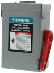 Siemens Electrical GNF221RAU GDSS NF 2P2W 240V 30A NEMA 3R RET SER A  | Blackhawk Supply