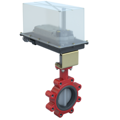 Bray 3LNE-05L2N/DC24-310-T-WS 5" Lugged Butterfly Valve Resilient | ANSI Class 125/150 | DI body | NDI Disc | CV 1218 | Normally Open | 24 Vac | 310 lb-in | floating | Non-Spring Return | SW | Time out  | Blackhawk Supply