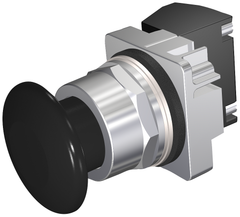 Siemens Electrical 52PM9W1A PUSHBUTTON | MOM | BLK | 1 3/4" PLST | 2POS | 1BJK  | Blackhawk Supply