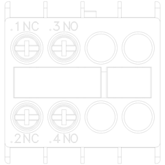 Siemens Electrical 3RH29111HA11 AUX. SWITCH 1NO+1NC FOR S00 & S0 SCREW  | Blackhawk Supply