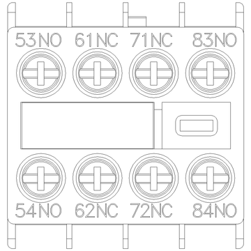 Siemens Electrical 3RH29111XA220MA0 AUX. SWITCH 2NO+2NC FOR S00 & S0 SCREW  | Blackhawk Supply