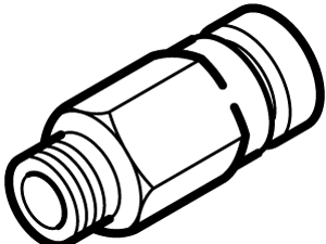 Barber-Colman 22-401 Adaptor, brass, for mounting T150 Immersion Transmitter in Barber-Colman AT-201 or AT-203 well.  | Blackhawk Supply