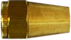 Midland Metal Mfg. 10001 1/8 LONG ROD NUT, Brass Fittings, SAE 45 Deg Flare, Long Rod Nut  | Blackhawk Supply