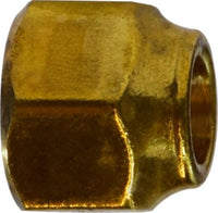 10046 | 1/4 EXTRA HEAVY SHORT FORGED NUT, Brass Fittings, SAE 45 Deg Flare, Extra Heavy Short Forged Nut | Midland Metal Mfg.