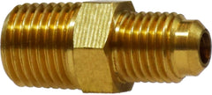 Midland Metal Mfg. 10131 1/4 X 1/8 M FLARE X MIP BALL CHK, Brass Fittings, SAE 45 Deg Flare, Male Ball Check Connector  | Blackhawk Supply