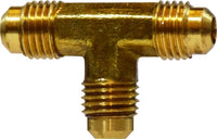 10157 | 1/8 MALE FLARE TEE, Brass Fittings, SAE 45 Deg Flare, Union Tee | Midland Metal Mfg.