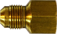 10232 | 5/16 X 1/8 (MALE FLARE X FIP ADPT), Brass Fittings, SAE 45 Deg Flare, Female Adapter | Midland Metal Mfg.