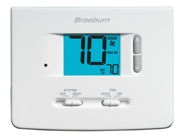 Braeburn 1025NC Builder Non-Programmable Thermostat Heat Only Pack of 12 | Blackhawk Supply