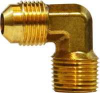 10283 | 1/8 X 1/8 (M FLARE X MIP ELBOW), Brass Fittings, SAE 45 Deg Flare, Male Elbow | Midland Metal Mfg.