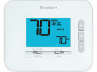 1230 | Non-Programmable 2H / 1C w/4.4 Sq. In. Display Pack of 6 | Braeburn