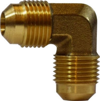 10404 | 1/8 MALE FLARE ELBOW, Brass Fittings, SAE 45 Deg Flare, Forged 90 Deg Flare Elbow | Midland Metal Mfg.